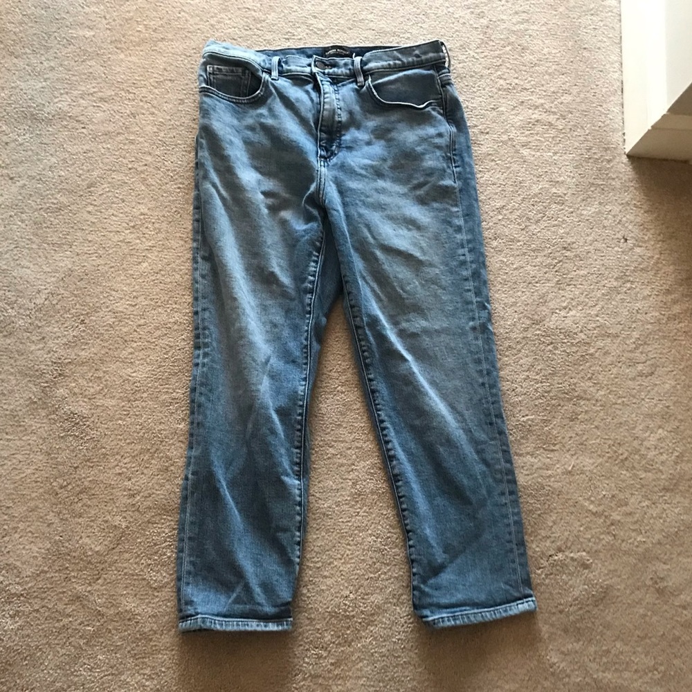 Banana Republic High-Waist Crop Straight Jeans
